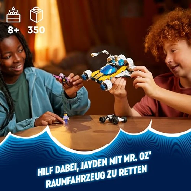 LEGO DREAMZzz Der Weltraumbuggy von Mr. Oz, Set mit Spielzeug-Auto oder Space Shuttle, inklusive Minifiguren Mr. Oz, Albert und Jayden, Weltraum-Geschenk für Jungen und Mädchen ab 8 Jahren 71475 – Bild 2