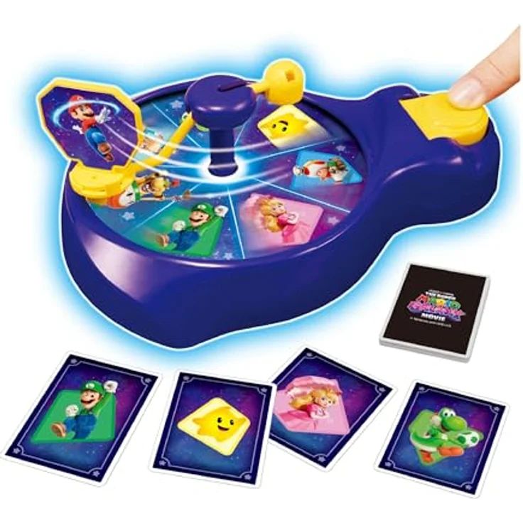 EPOCH Games Super Mario Galaxy Movie Spin'n Match Game, Geschicklichkeitsspiel für 1-4 Spieler, fördert Konzentration und Reaktionen, für Kinder ab 4 Jahren – Bild 1