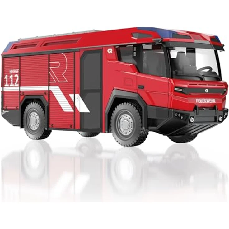 Wiking 043110 Feuerwehr Rosenbauer-RT "R-Wing Design", Modell-Feuerwehrauto 1:43 mit detailgetreuer Nachbildung und vielen technischen Feinheiten, geeignet ab 14 Jahren – Bild 1