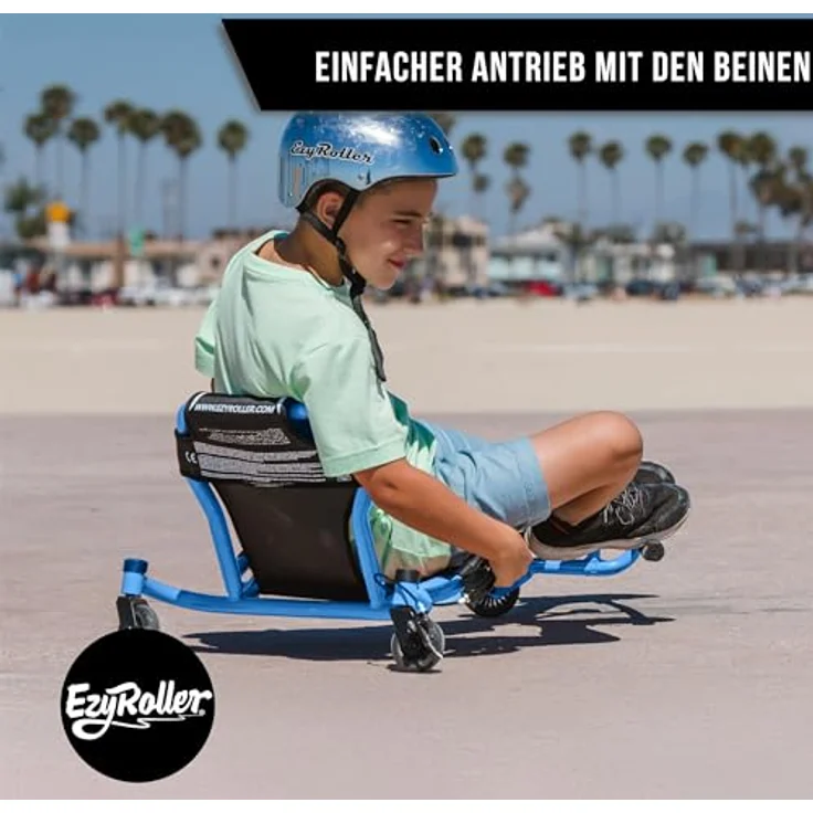 EzyRoller Spinner X Dreirad für Kinder ab 4 bis 14 Jahre, rot, mit 360° Rotation und anpassbarem Rahmen, bis 70 kg tragbar – Bild 4