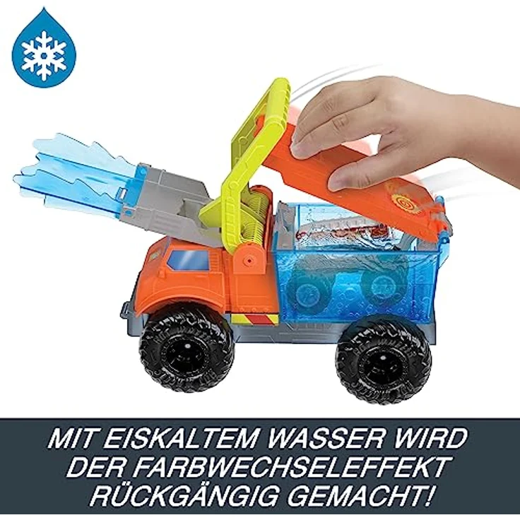 Hot Wheels Monster Trucks Arena Smashers Color Shifters 5-Alarm Rescue-Spielset - Farbwechselfunktionen, Rampe, Tank, Starter, zerstörbare Autos, für Kinder ab 4 Jahren, HPN73 – Bild 5