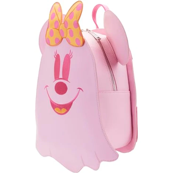 Loungefly Disney Plecak "Pastel Ghost Minnie Glow In The Dark", 26cm, Rucksack für Schule und Alltag, strapazierfähiges Material – Bild 3
