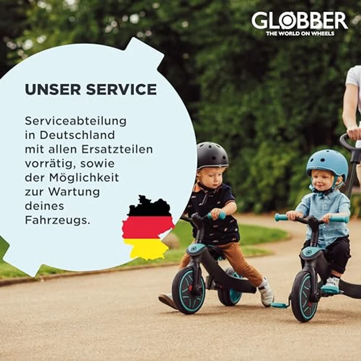 Globber Go-Up Active Lights 360, 3-in-1 Scooter für Kinder, faltbar mit LED-Beleuchtung, höhenverstellbarem Sitz und Lenker, blau – Bild 8