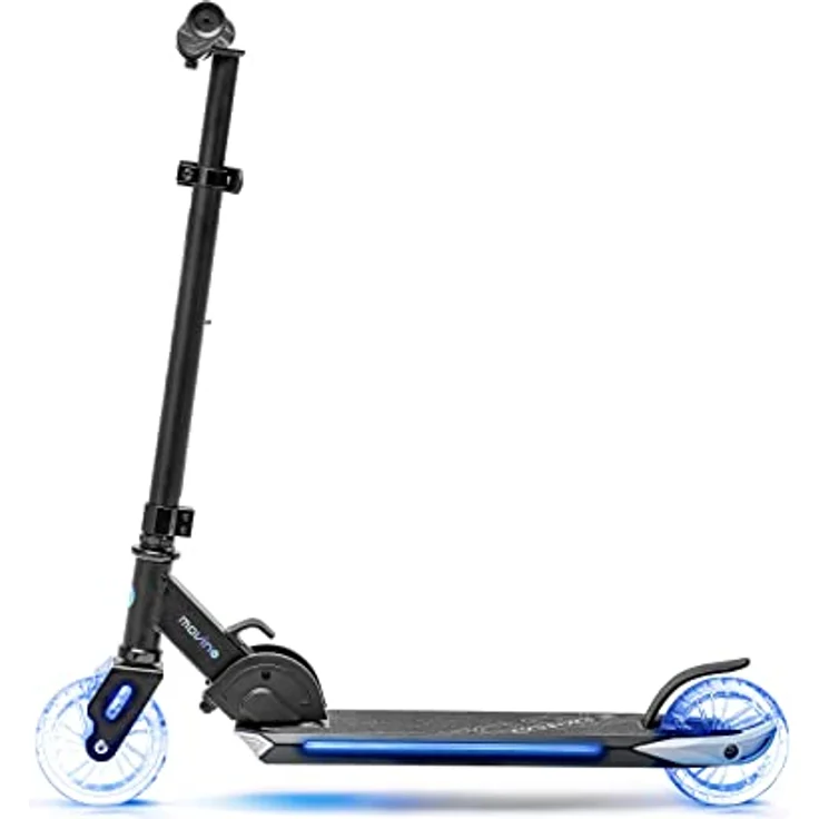 Movino Cityroller Cosmo 2, Kinderroller Schwarz mit ABEC-7 Kugellagern, max. Benutzergewicht 50 kg, höhenverstellbarer Lenker bis 81 cm – Bild 4