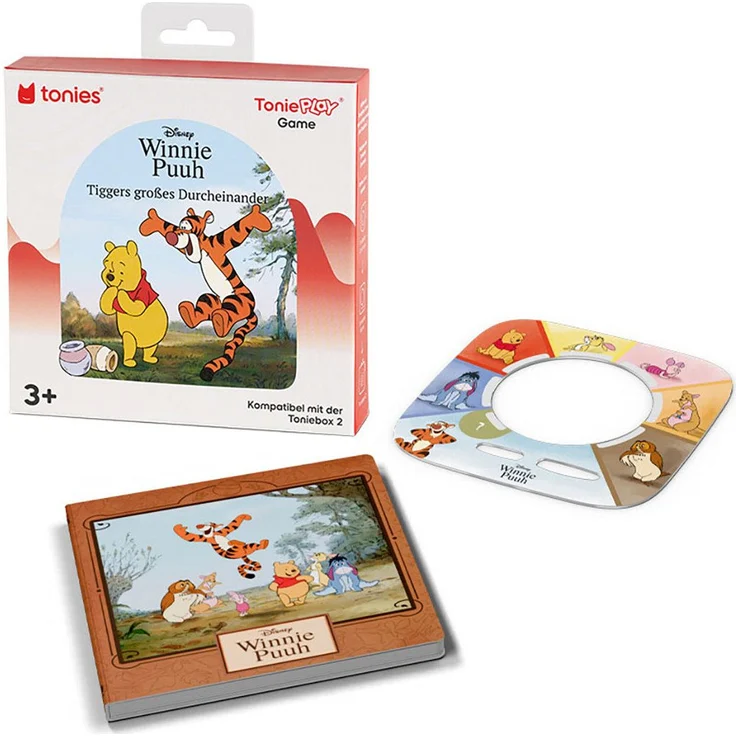 tonies Hörspiel Disney Winnie Puuh: Tiggers großes Durcheinander, interaktives Tonieplay Game für Kinder ab 3 Jahren mit Bilderbuch und Überraschungen – Bild 1