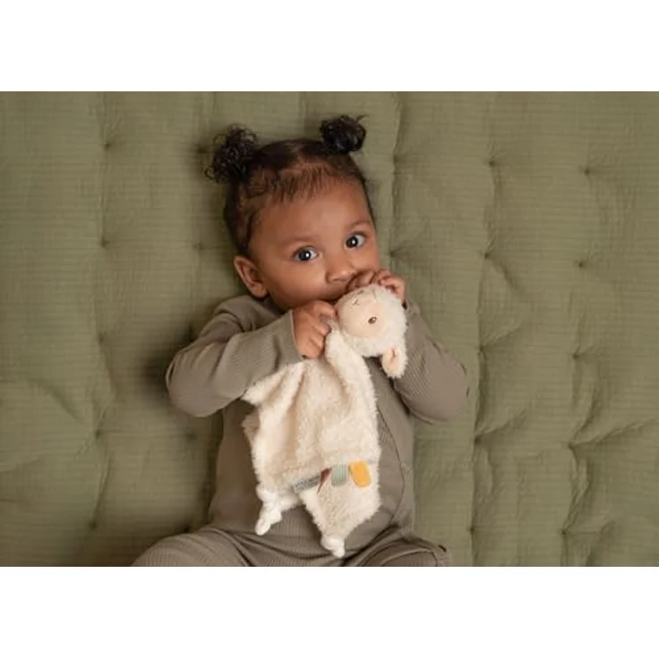 Little Dutch 8802 Schmusetuch Kuscheltuch Schaf - Little Farm weiß – Bild 4