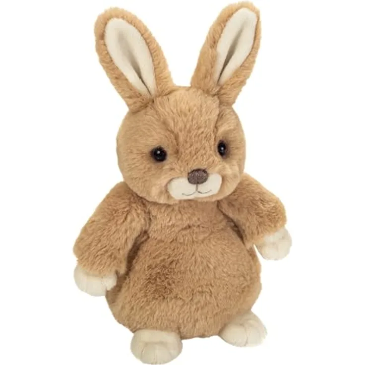Teddy-Hermann Hase Livia, 20 cm großes Kuscheltier aus beigem Plüsch mit liebevollen Details