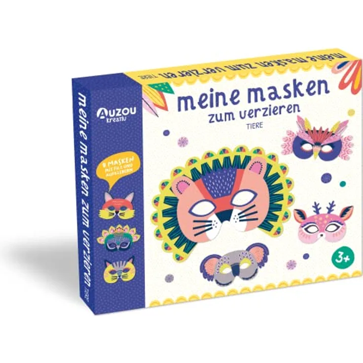 Meine Masken zum Verzieren - Tiere