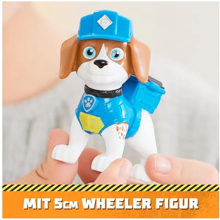 Spin Master Spielzeug-Auto Rubble & Crew - Kipplaster Solid Wheeler mit beweglichem Ausroller und abnehmbarer Spielfigur, für Kinder ab 3 Jahren – Bild 5