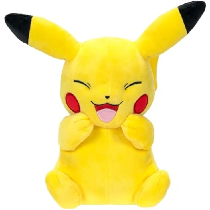 Pokémon PKW3080-20cm Plüsch - Pikachu, offizielles Plüsch, superweich und inspiriert von der Pokémon Zeichentrickserie – Bild 5