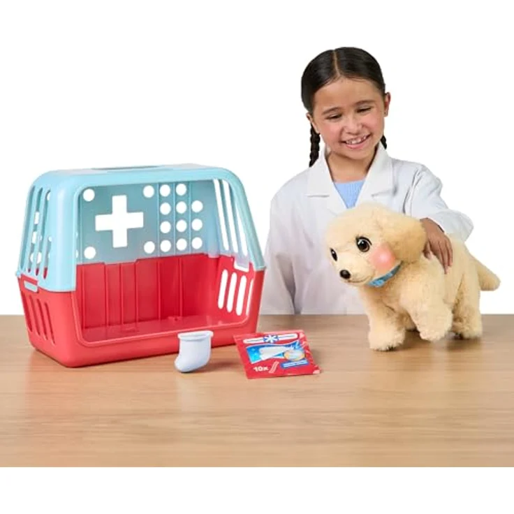 Little Live Pets Ouchies Deluxe Single Pk Cooper, Funktionsplüsch mit Zubehör und Adoptionszertifikat – Bild 2