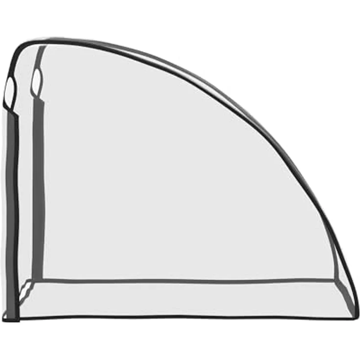 HOMCOM Regenschutz für Fahrradanhänger, wasserdichte Regenschutzhülle aus Polyethylen, transparent, 76x61x61 cm – Bild 5