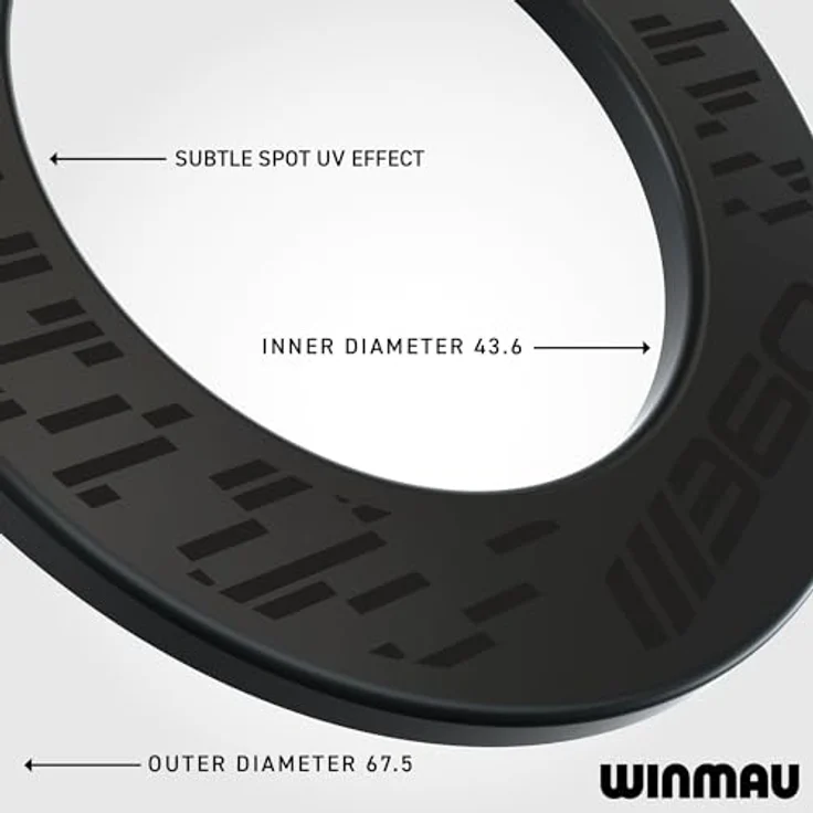 Winmau Blade 360 Surround, schwarzer Catchring für Dartboard mit optimalem Wand- und Bodenschutz – Bild 4