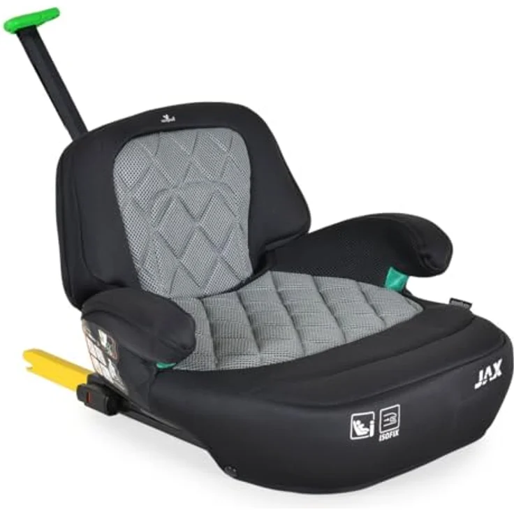 Cangaroo Sitzerhöhung Jax i-Size Gruppe 3, Isofix, Top Tether, 125-150 cm, ab 4 bis 12 Jahre, ergonomisches Design, abnehmbarer und waschbarer Bezug – Bild 3