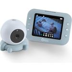 Babymoov Babyphone Yoo-Roll mit Kamera, 300 m Reichweite, wiederaufladbarer Akku, Nachtsicht, 8 Schlaflieder