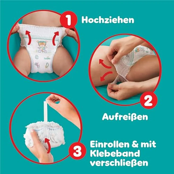 Pampers Baby-Dry Windeln Pants Größe 6, 14kg-19kg, 138 Stück, 360° Fit gegen Auslaufen – Bild 7