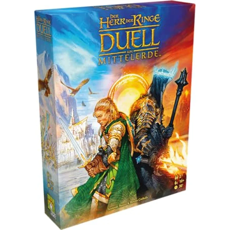 Repos Production - Der Herr der Ringe: Duell um Mittelerde Brettspiel - Strategisches Brettspiel für 2 Spieler - Ab 10 Jahren, 30 Minuten Spielzeit - Unterstützt bei Farbwechsel - Antoine Bauza und Bruno Cathala – Bild 1
