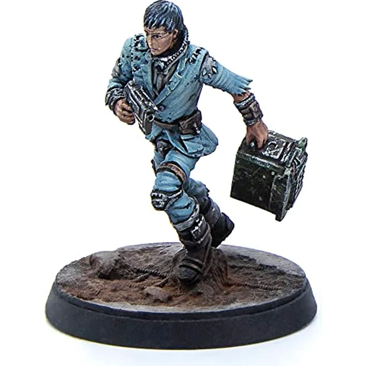 Modiphius Fallout: Wasteland Warfare - Survivors - Reilly's Rangers, 5 Resin Miniaturen mit 32mm und 30mm Scenic Bases, unbemalt – Bild 6