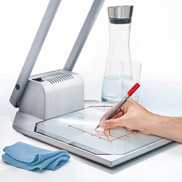 STAEDTLER Folienstift Lumocolor, non-permanent, wasserlöslich, F-Spitze mit Linienbreite ca. 0.6 mm, hohe Qualität, recyceltes Plastik, Set mit 8 Farben in STAEDTLER-Box, 316 WP8, Grau – Bild 5