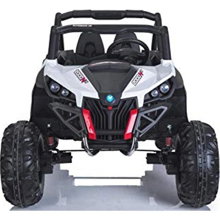 RIRICAR Buggy Kinder elektroauto 12V 2 Sitzer, NEU RSX Elektro Buggy für Kinder, Weiss, mit 2,4-GHz Fernbedienung, Allradantrieb, 2x12 V Batterie – Bild 5