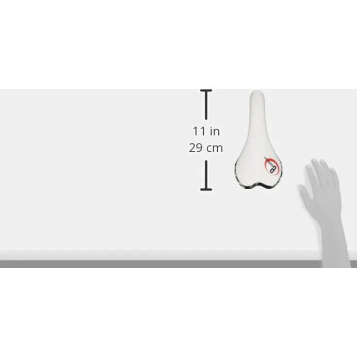 XLC Fahrradsattel MTB ATB Sport SA-S04 Sattel, Schwarz, Weiß, 275x135 mm – Bild 3