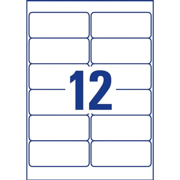 AVERY Zweckform L7913-10 Strapazierfähige Folienetiketten, 120 Aufkleber, extrem stark selbstklebend, 99,1x42,3mm, bedruckbare Outdoor Klebefolie, weiß – Bild 3
