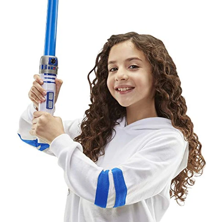 Star Wars Lightsaber Squad R2-D2 Ausfahrbares Blaues Lichtschwert Rollenspielzeug für Kids ab 4 Jahren – Bild 5