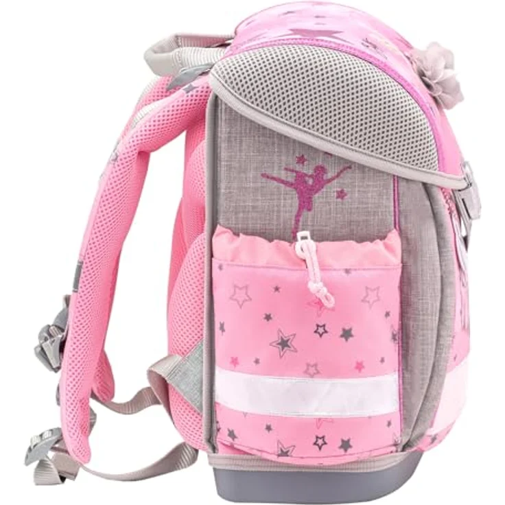 Belmil Classy Schulranzen Set 4-teilig, ergonomisch, leicht (930-990 g), wasserdicht, Ballet Light Pink 2025 – Bild 4