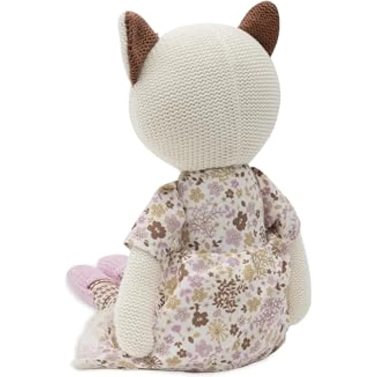 Jollein Kuscheltier Jill, weiches gestricktes Kuscheltier zum Spielen und Dekorieren, beige – Bild 2