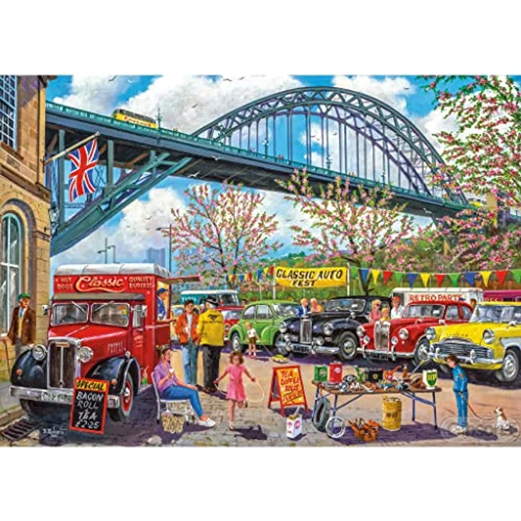 Gibsons Newcastle Jigsaw Puzzle (500 XL Teile), extra große Teile, 68 x 49 cm, umweltfreundliche Herstellung – Bild 2