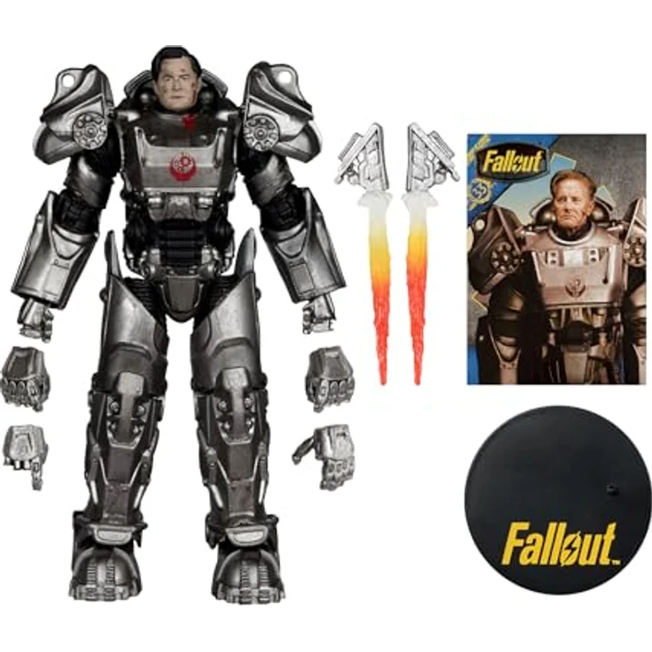 McFarlane Fallout Actionfigur Hank MacLean, 19 cm detailreiche Sammelfigur mit Zubehör und Base – Bild 2