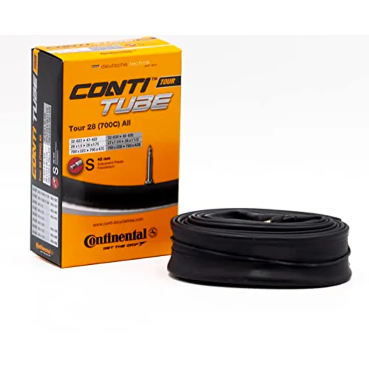 Continental Luftschlauch Fahrrad Tour 28, , Schwarz, 182031, S 42