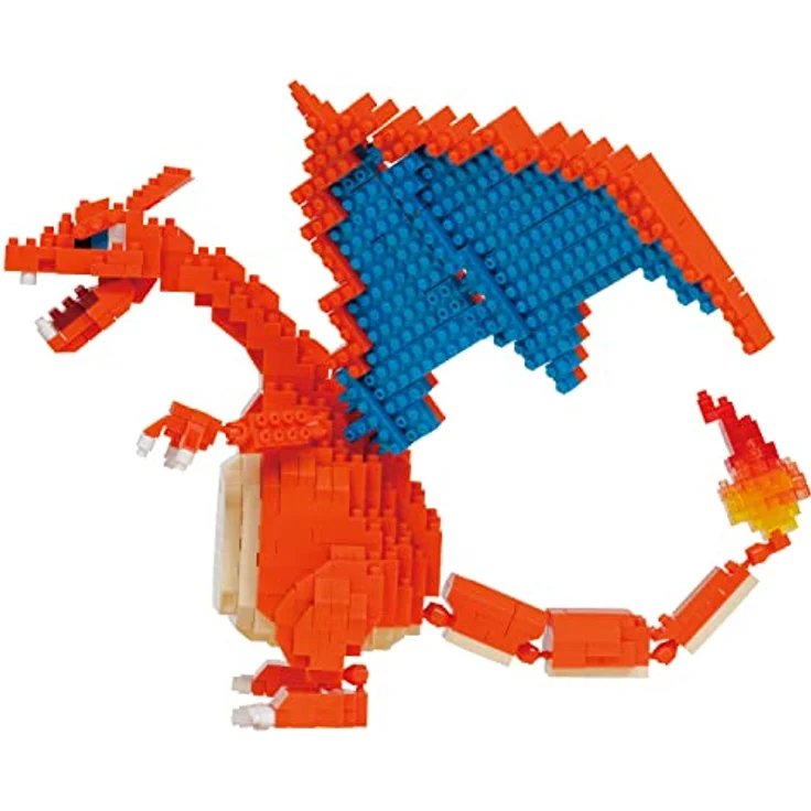 Nanoblock Pokémon Figur Charizard - Mini-Figur mit 860 Bausteinen - Konstruktionsspielzeug für Kinder ab 12 Jahren - NBPM80 – Bild 3