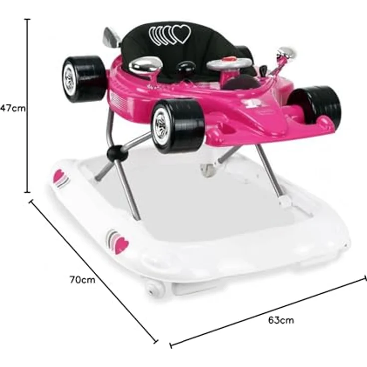 Asalvo Baby Walker Hamilton, rosa - Lauflernhilfe, Spielen, Rosa – Bild 3