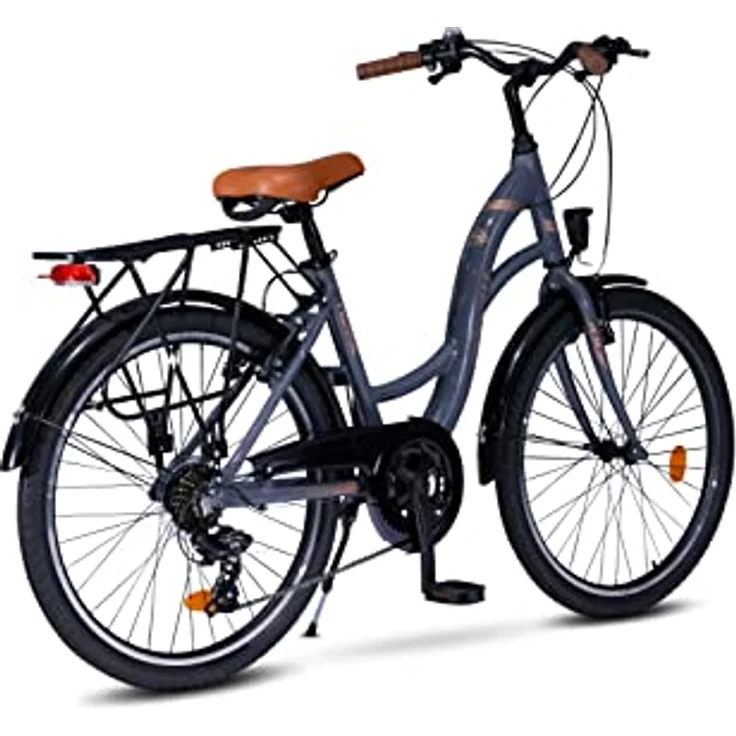 26"" Zoll Alu City Bike Mädchen Fahrrad Aluminium Shimano 21 Gang RH 13-14"" - Preisvergleich – Bild 2