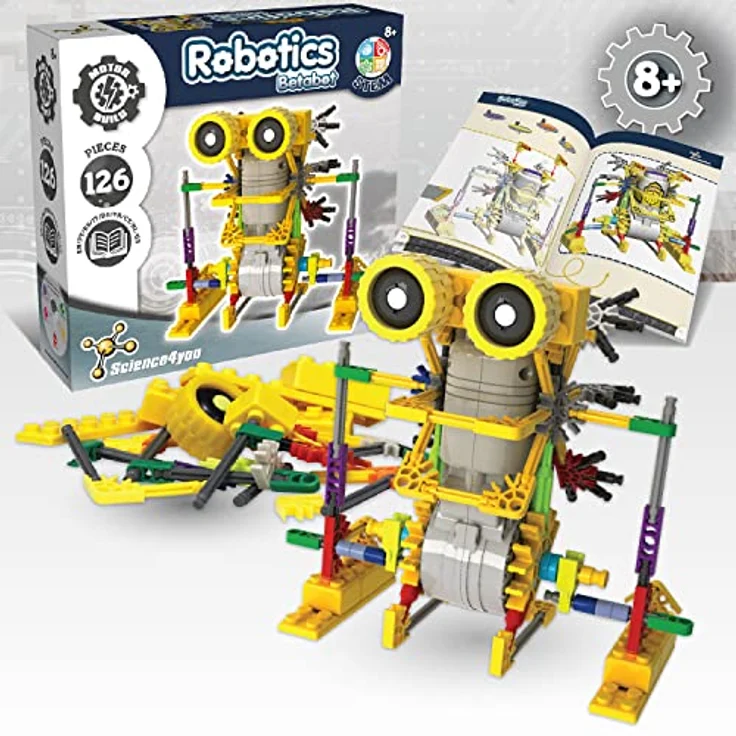 Science4you - Robotik Betabot, EIN Roboter Bausatz mit 126 Stücke - Roboter Selber Bauen mit Dieser Elektronik Baukasten,, Lernspiel UNT Konstruktionsspielzeug fur Kinder ab 8 Jahre – Bild 4