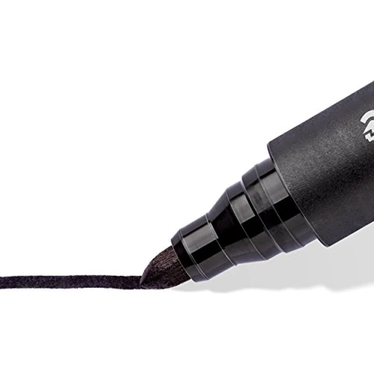 STAEDTLER 352-9 Lumocolor Marker permanent Rundspitze, 2 mm, 10 Stück, schwarz – Bild 3