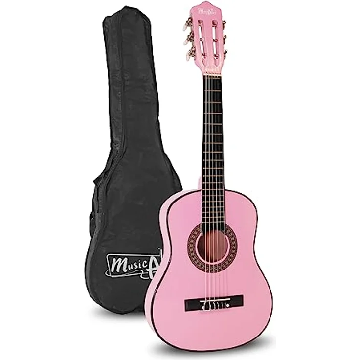 Music Alley MA-51 Classical Acoustic Guitar Kids Guitar and Junior Guitar Pink – Bild 1