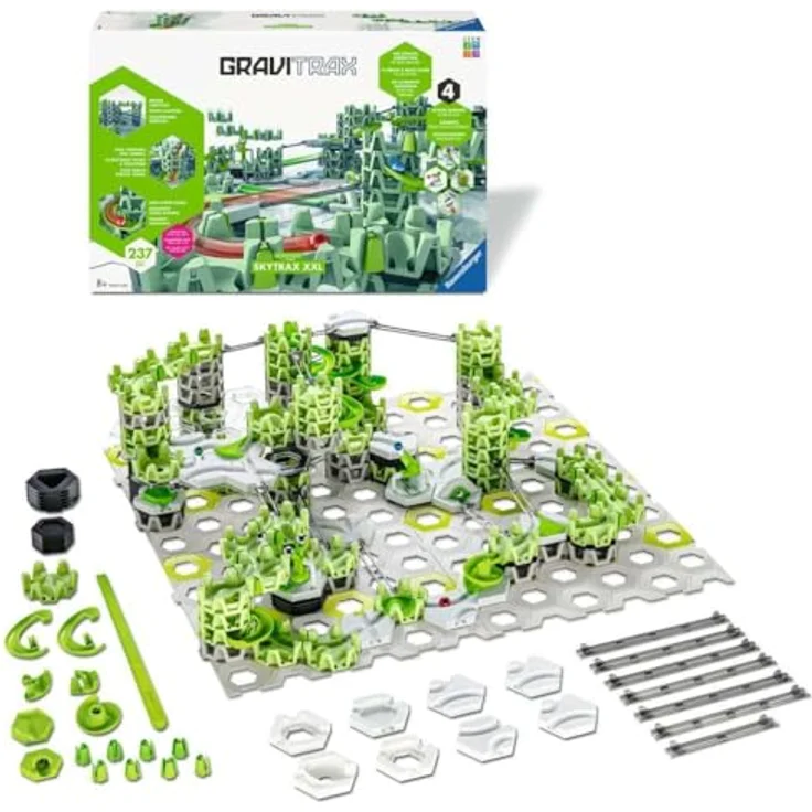 Ravensburger GraviTrax - Action-Set XXL Skytrax, interaktives Kugelbahnsystem mit 215 Bauelementen und dynamischen Action-Elementen – Bild 4