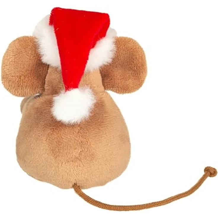 Teddy Hermann® Kuscheltier Weihnachtsmaus mit Geschenk, 11 cm, niedlicher Hingucker für die festliche Jahreszeit – Bild 3