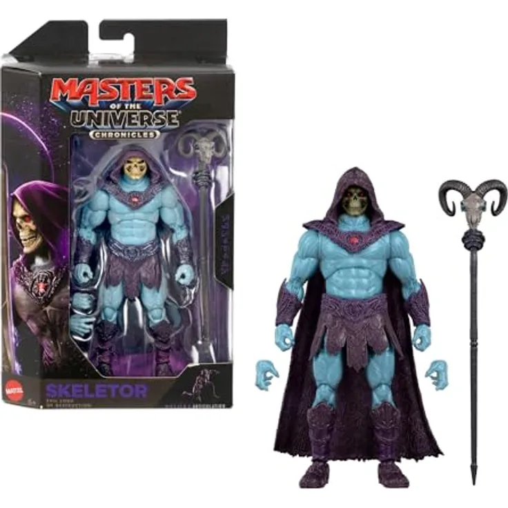Masters of the Universe Chronicles Skeletor, detailgetreue Actionfigur im Maßstab 1:12, mehrfarbig, Kunststoff und Metall, für Sammler und Fans ab 6 Jahren