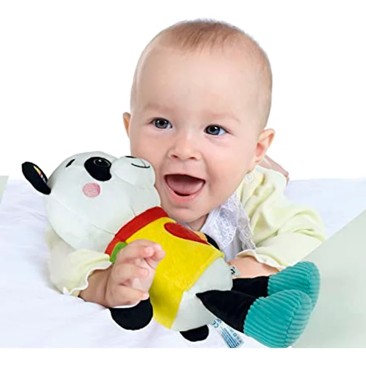 Clementoni Baby Umarmung Panda, Kuscheltier mit Musik, Batterien inklusive, 20.3 x 32 x 12.5 cm – Bild 4