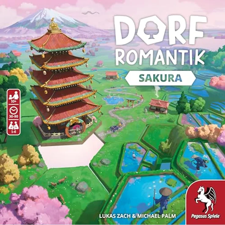 Pegasus Spiele 51243E Dorfromantik – Sakura (English Edition), Ideal gift for parties, Outstanding design – Bild 2