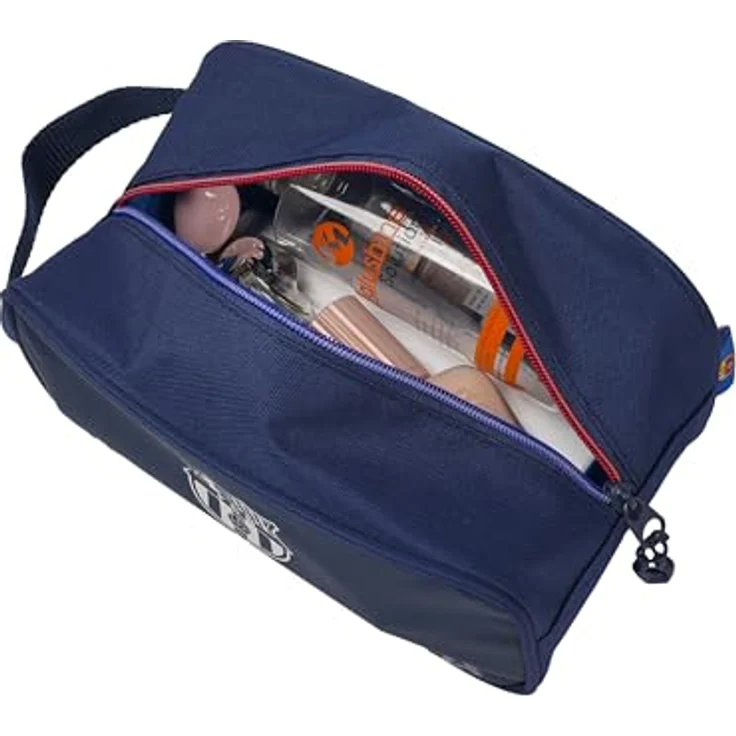 FC Barcelona Federtasche Schlampermäppchen Jumbo Etui mit Trageschlaufe und großzügigem Stauraum, schwarz-blau – Bild 3