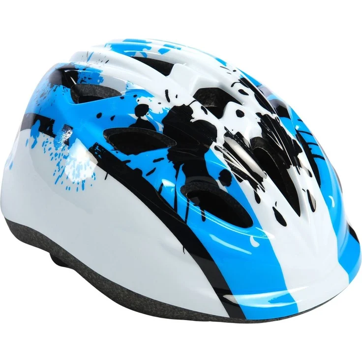 Ty-Trade Kinderhelm Schutzhelm Radhelm Kinderfahrradhelm Fahrradhelm Helm 810, extra leicht, XS, Blau-Weiß, 47-51 cm