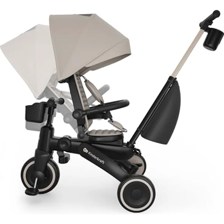 Kinderkraft Dreirad Jazz 3, 6-in-1 mit verstellbarem Sitz und wasserdichtem Sonnenschutz, geeignet von 9 Monaten bis 5 Jahren – Bild 7