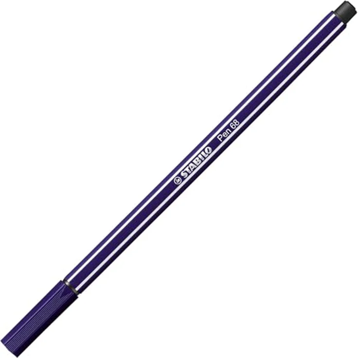STABILO Pen 68, Premium-Filzstift für kreative Projekte, preußischblau – Bild 1