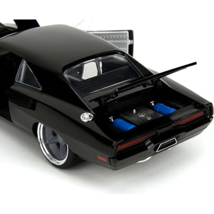 Jada Toys Dodge Charger R/T 1970, Modellauto aus Fast and Furious 10 (schwarz) mit Öffnungsfunktionen, Maßstab 1:24 (20cm) für Fans ab 8 Jahre – Bild 4
