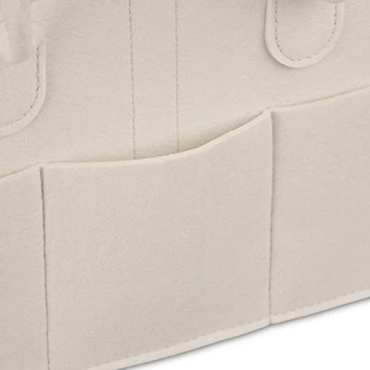 relaxdays Wickeltasche Baby Windel Caddy, Filz Organizer mit 11 Fächern, Beige – Bild 8