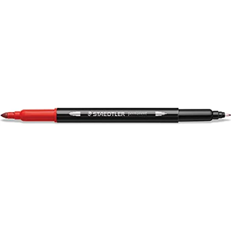 STAEDTLER 3187 TB36 - Doppelfasermaler permanent, feine und ultrafeine Spitze, für viele Oberflächen geeignet, Klarfaltetui mit 36 leuchtenden Farben – Bild 2